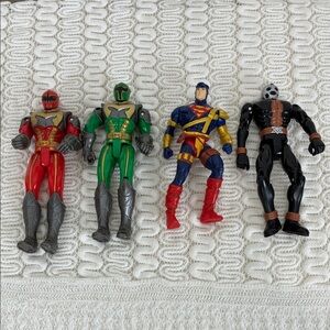 Vintage Action Figure Set Superman, Power Rangers SPD Krybot Mystic Force